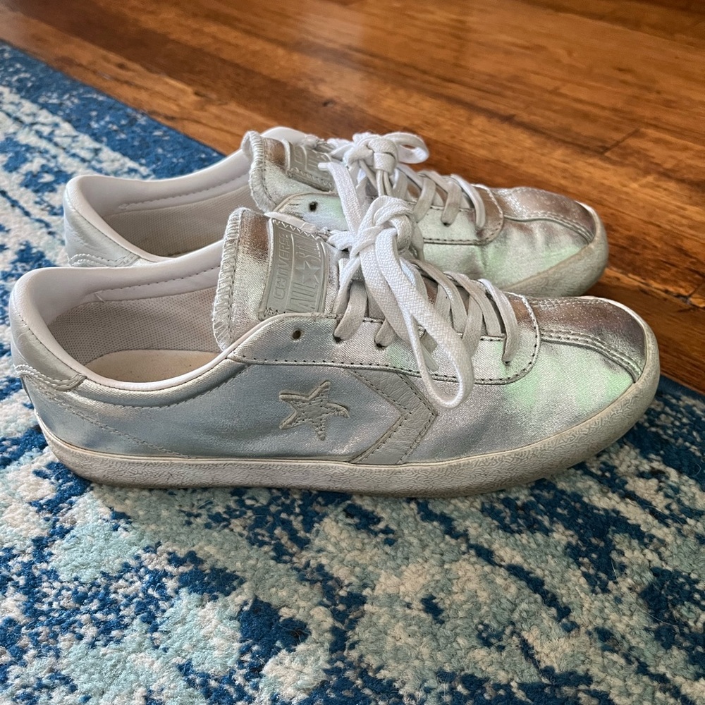 Converse Shimmering Silver Sneakers